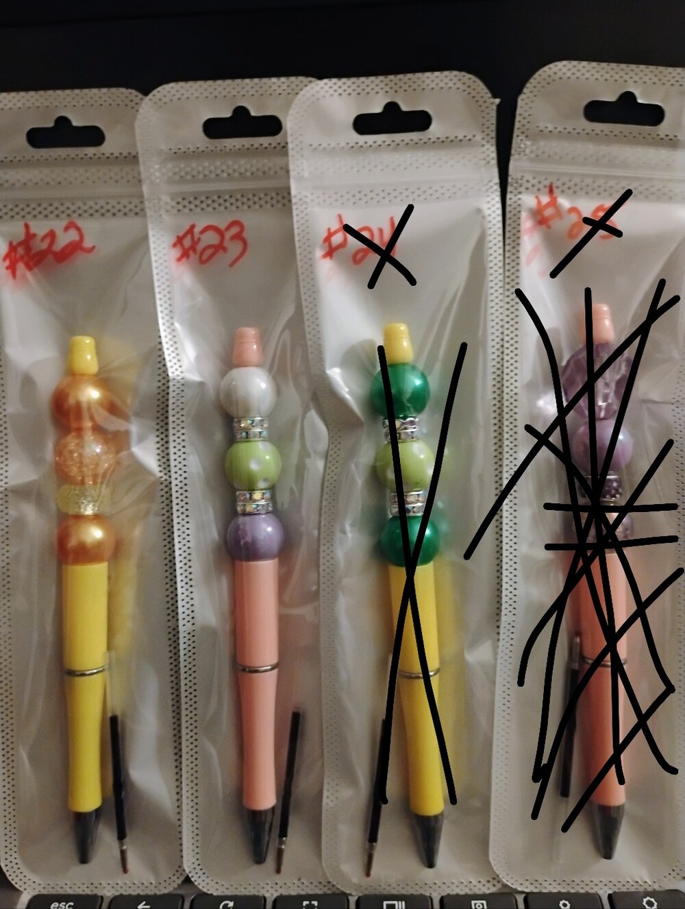 Pens Handcrafted Beadable Ballpoint Pens (Choice of #22 – #27) $13 Each(NWOT)